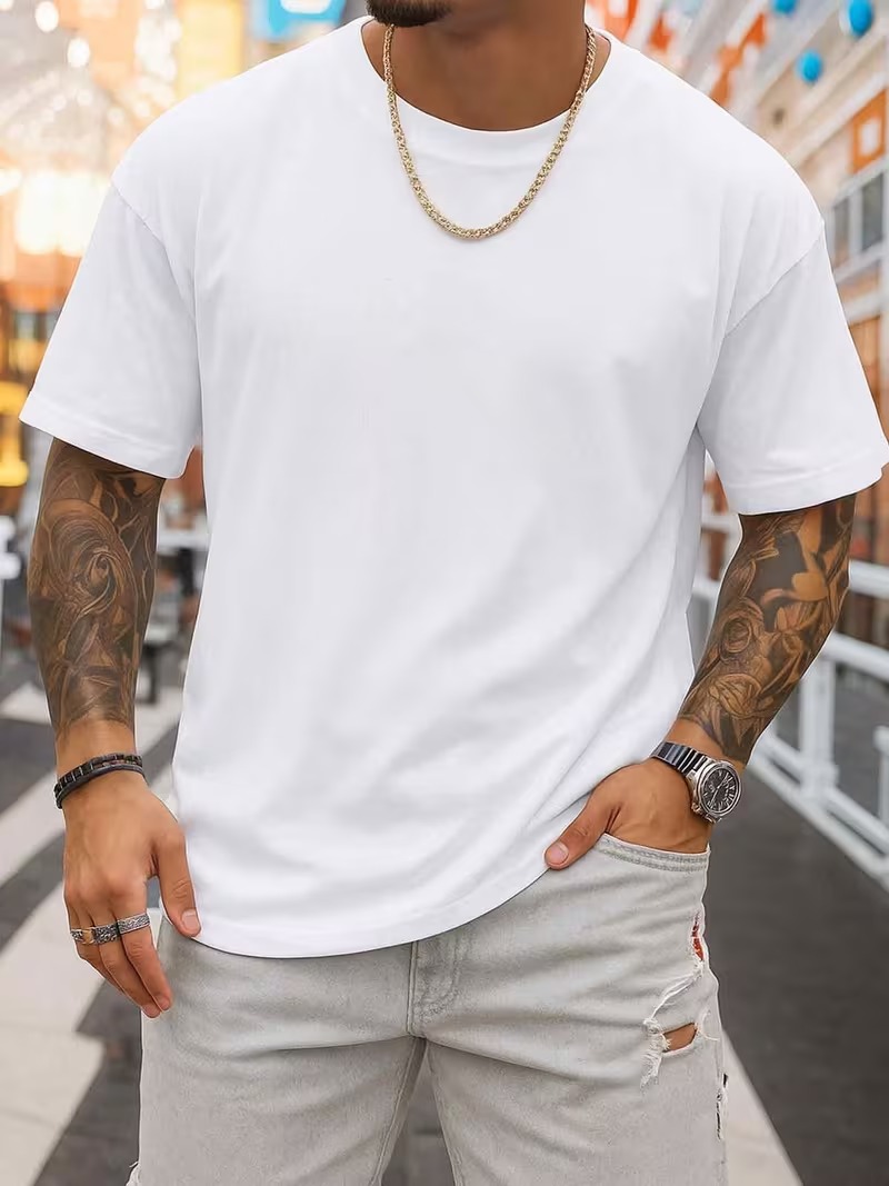 Men's Oversized Crew Neck T-Shirt